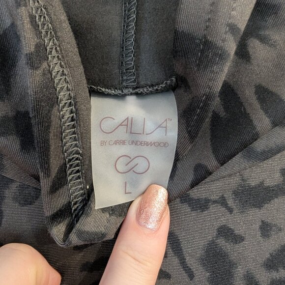 CALIA New Animal Print Turtleneck L Shiny Cold Weather Warm High Neck - Picture 9 of 12